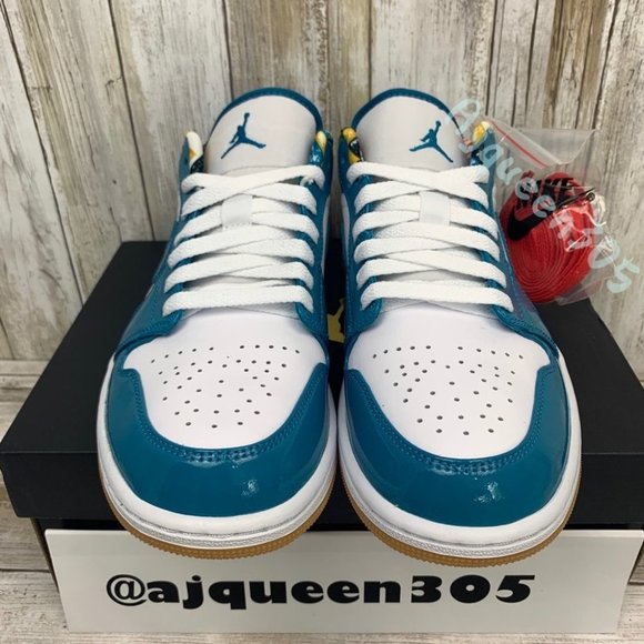 Air Jordan 1 Low Cyber Teal - Picture 4 of 6